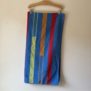 Vintage 90’s‎ blue striped beach towel